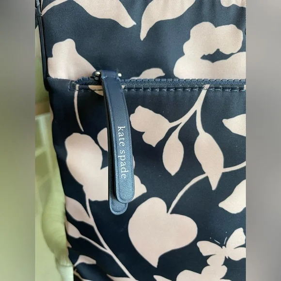 Kate Spade Jae Garden Vine Flat Crossbody Floral Nylon Bag - Picture 4 of 11